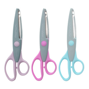 Secliide Craft Scissors Straight Head Stainless Steel Plastic Covered Safety For Children Art Projects - Product Image 2