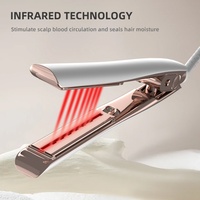Plancha de Pelo Profesional de Titanio con Pantalla LED, Sin Daño por Calor, Infrarrojos MCH, OEM, 480F, para Queratina