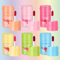 Logo personnalisé 6 couleurs maquillage gros luxe Peptide teinte à lèvres longue durée brillant à lèvres haute pigmentation rouge à lèvres liquide brillant à lèvres