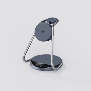 Support de chargeur sans fil magnétique 3-en-1 QI2.2 25W avec lumière de nuit <span class=keywords><strong>TEC</strong></span> rafraîchissante pour téléphone, Apple Watch, Samsung Watch et écouteurs - Product Image 6