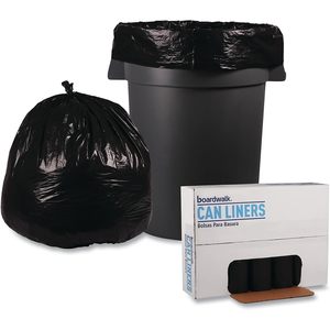 Sacs Poubelles Domestiques Boardwalk 527 Noirs 1mil Basse Densité Repro Can Liners 40x48 40-45gal 25/Rouleau 4 Rouleaux/CT - Product Image 2