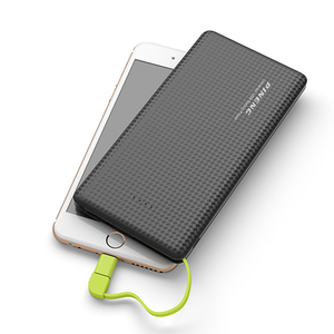 Tablette portable ultra-fine de la taille d'une carte de crédit, batterie Li-polymère 10000 mAh, powerbank avec charge <span class=keywords><strong>rapide</strong></span> et câble de charge - Product Image 2