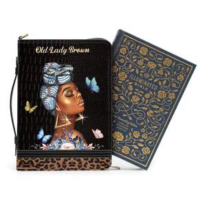 Bolsa de Maquillaje Profesional de Cuero PU Pofeis con Versículo Bíblico, Bolsa de Transporte para la Biblia - Product Image 4