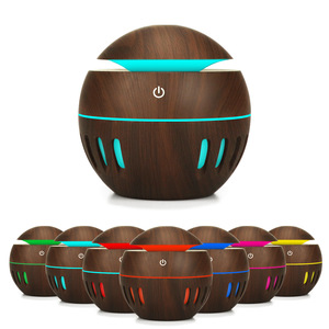 Mini humidificateur en bois avec lumière LED, rechargeable par USB, pour la maison, la chambre, le bureau, diffuseur d'arômes, capacité inférieure à 0,5L - Product Image 4