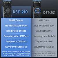 FNIRSI Latest Oscilloscope Signal Generator 19999 Count True RMS Anti Burn 3in1 Multimeter DST-210