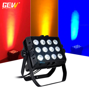Gevv IP65 DMX cảnh quan khách sạn xây dựng rửa hiệu ứng ánh sáng ngoài trời 12PCS 10W RGBW 4in1 Màu sắc thành phố dẫn tường máy giặt ánh sáng - Product Image 6