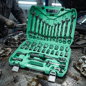 ชุดเครื่องมือช่าง 1/<span class=keywords><strong>2</strong></span> นิ้ว 72 ฟัน พร้อมด้ามขันแบบ Ratchet สำหรับงานอุตสาหกรรม วัสดุคาร์บอน 37 ชิ้น สำหรับช่างยนต์ ซ่อมรถยนต์ - Product Image 1