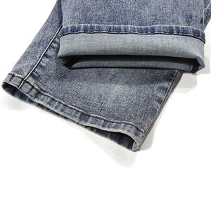 Bleu فريق مخصص جيوب جانبية أزرق فاتح الرجعية السراويل القصيرة المغسولة الذكور خمر الرجال الجينز قوانغتشو - Product Image 5