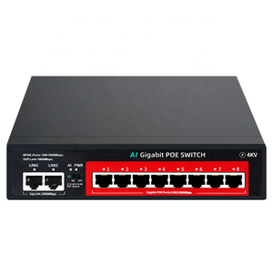 <span class=keywords><strong>8</strong></span> cổng Gigabit PoE chuyển đổi 1000Mbps Gigabit <span class=keywords><strong>Ethernet</strong></span> chuyển đổi mạng điện đầy đủ kết nối mạng - Product Image 3