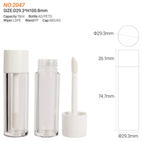 Soins personnels couleur personnalisée brillant à lèvres baguette Tubes Lipgloss conteneur rose personnalisé Lipgloss Tubes Logo personnalisé