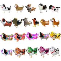 Vente en gros Hélium Graduation Photo Marche Cochon Éléphant Chiot Dinosaure Marche Animal Ballon Marche Pet Ballon en feuille d'aluminium