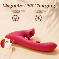 Vibromasseur vibrant pour point G, stimulateur clitoridien, jouets sexuels féminins 360 °   Vibrateur rotatif à billes pour femmes