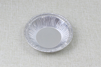 Moule à tarte en aluminium jetable, résistant au congélateur et au four, rond, pour tarte aux œufs, fournitures de cuisson, récipient pour tarte aux œufs