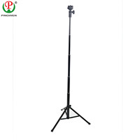 Tongkat Selfie Lipat Ringan dengan Tripod, Penyangga Ponsel Universal Portabel untuk Live Streaming dan Vlogging
