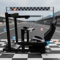 Cockpit de simulation de course 4080 en profilé aluminium 6000, style simple, cadre de conduite gaming personnalisé, kit de simulateur DIY - Vente chaude