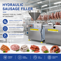 Machine à farcir les saucisses hydraulique industrielle pour la transformation de la viande, machine à remplir les saucisses pour la production de salami, chorizo, bratwurst