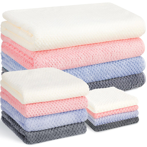 Draps <span class=keywords><strong>de</strong></span> <span class=keywords><strong>bain</strong></span> visage main logo imprimé personnalisé en gros en usine 70x140 ensemble <span class=keywords><strong>de</strong></span> serviettes en pur coton pour hôtel <span class=keywords><strong>de</strong></span> luxe pour la douche - Product Image 2