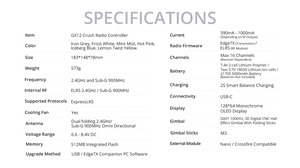 RadioMaster GX12 Crush ELRS M2 Radio Transmitter 1000Hz GX01 CNC Hall Gimbals EdgeTX 512MB Flash 20h Télécommande de Drone - Product Image 5