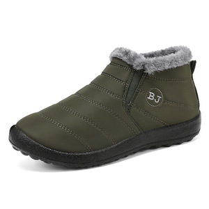 Bottes d'hiver en coton pour couples, bottes de neige avec isolation supplémentaire et rembourrage épais, chaussures de marche chaudes et confortables - Product Image 5