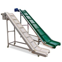 Chine de qualité alimentaire en acier inoxydable en forme de Z angle d'inclinaison à crampons escalier seau d'alimentation convoyeur à bande ascenseur avec trémie à vendre
