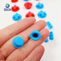 Boutons de volant gauche et droit Deson Digital pour consoles de jeu, clavier en silicone avec logo imprimé, boutons en caoutchouc à point unique découpés