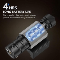 EZshoot - Mire laser rouge tactique à double usage - Compacte - Facile à utiliser - Avec montage haute pression pour accessoires de chasse 11 mm/21 mm
