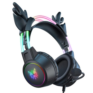 Audífonos para Juegos <span class=keywords><strong>ONIKUMA</strong></span> <span class=keywords><strong>X15</strong></span> Pro Antler Plegables con Cable RGB para Computadora - Product Image 2