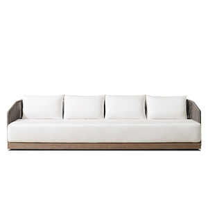 Biệt Thự Tùy Chỉnh Sang Trọng Nhà <span class=keywords><strong>Wicker</strong></span> Sofa Nhôm Ngoài Trời Đồ Nội Thất Vườn Bộ Mây <span class=keywords><strong>Patio</strong></span> Đồ Nội Thất Thiết Lập - Product Image 6