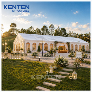 Tendone di Lusso per Matrimoni ed Eventi, Grande Tenda Bianca per Cerimonie 20mx40m 40x60 40x80 60x40 60x80, Gazebo per Feste, Tenda a Piramide con Struttura - Product Image 3