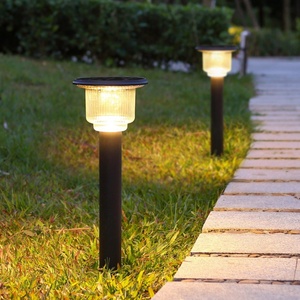 Thanh lịch năng lượng mặt trời Lawn đèn IP65 ngoài trời không thấm nước LED cảm biến chuyển động trang trí chiếu sáng cho vườn biên giới lối đi khu dân cư - Product Image 1