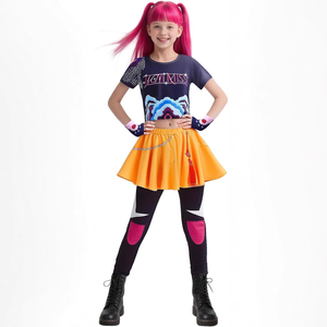 Conjunto de disfraz de Halloween 2025 Explosions Demon Hunter, conjunto de <span class=keywords><strong>cantante</strong></span> Pop para mujeres, vestido de cazador de brujas para niños, peluca, trajes de personajes - Product Image 2