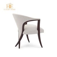 Chaise de salle à manger antique française de luxe, structure en bois massif, rembourrage, design ergonomique, durable, stable, pour la maison