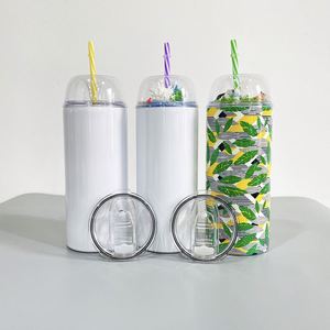 Vasos de Café Reutilizables RTS para Niños, Personalizados, de Acero Inoxidable, 22 oz, Aislados al Vacío, 20 oz, Blancos, para Sublimación, con Tapa de Domo - Product Image 3