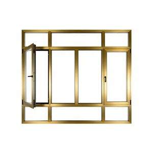 High-Performance <strong>Aluminum</strong> Alloy Casement <strong>Windows</strong> Postmodern Design Secure Energy Efficient Horizontal Folding Stainless Steel - Product Image 1