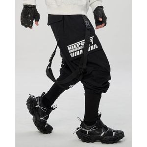 Pantalones Cargo FOXA Estilo Japonés Techwear Kanji para Hombre, Transpirables, con Múltiples Bolsillos, Estilo Harem - Product Image 3