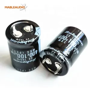 Rubycon-condensadores electroliticos para amplificador de tubo de guitarra, 400V, 100UF, bricolaje