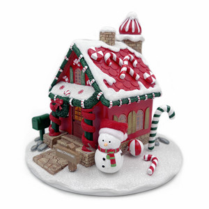 Maisons <span class=keywords><strong>de</strong></span> bonbons <span class=keywords><strong>de</strong></span> Noël en résine <span class=keywords><strong>village</strong></span> avec led - Product Image 1