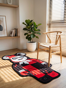 <span class=keywords><strong>Tappeto</strong></span> Personalizzato a Forma di <span class=keywords><strong>Orso</strong></span> 3D con Stampa Anime Cartoon in Poliestere per Sala da Pranzo - Product Image 3