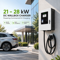 Chargeur de véhicule électrique DC EVEGO 240V avec paiement par point de vente (POS), CCS1, OCPP 2.0.1, équilibrage dynamique de la charge pour parking commercial, 21kW, niveau 2, LED RGB