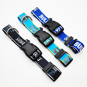 Individuell Bedrucktes Logo Mode Dickes Breites Verstellbares Metall-Schnallen Maßgefertigtes Trainings-Reflektierendes Katzen-Taktisches Luxus-Hunde-Haustier-Halsband - Product Image 1