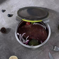 Boîtes alimentaires isothermes en acier inoxydable, hermétiques, empilables, compatibles micro-ondes, pour fruits et légumes