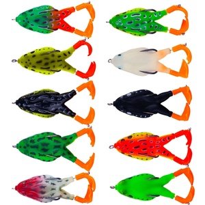 กบกระโดดแบบใหม่ ขาหมุนได้ ตัวเบ็ดสแตนเลสสีดำ น้ำหนัก 12 กรัม ตีไกล ตกปลาได้ไกล ใช้เป็นเหยื่อปลอมได้ แข็งแรง - Product Image 4