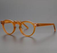 Mazzucchelli lunettes de soleil de qualité faites à la main en acétate rond montures de lunettes rétro diamant forme de visage pour lunettes de lecture unisexe
