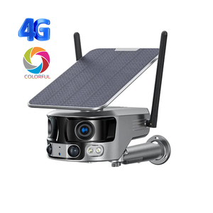 Mới nhất 4k 8MP ống kính kép năng lượng mặt trời ngoài trời an ninh máy ảnh có thể sạc lại 4G Mạng Máy ảnh đầy đủ màu sắc tầm nhìn ban đêm - Product Image 1