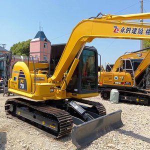 Vente en gros d'excavatrice d'occasion Komatsu 70 PC du Japon d'excavatrice sur chenilles de poids de fonctionnement de 7 tonnes excavatrices d'occasion bon marché - Product Image 5