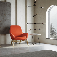 Canapé paresseux en tissu de luxe à lumière rouge dossier de chaise de bureau unique expérience assise confortable meubles de chaise de loisirs