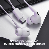 Vente chaude 1.2M filaire type-c écouteur intra-auriculaire antibruit casque de jeu avec micro pour iPhone Samsung