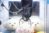 Nouvelle Machine de Jeu à Grue à Pinces Mini Jouets en Peluche Cadeaux avec Monnayeur Billets et Pièces