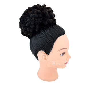 Afro Puff Cordon de serrage Queue de cheval <span class=keywords><strong>Chignon</strong></span> Dreadlock Style bouclé <span class=keywords><strong>Chignon</strong></span> africain Code Paquet Version publiée <span class=keywords><strong>Chignon</strong></span> - Product Image 1
