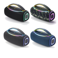 Haut-parleur portable avec subwoofer, prend en charge le mode EQ, système stéréo haute puissance TWS, double diaphragme avec éclairage RVB